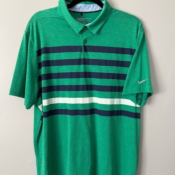 Nike Other - NIKE Polo Golf Shirt Adult XL Extra Large Green Tour Perfomance Golfing Golf Men